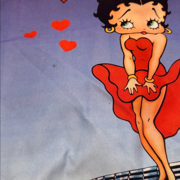VINTAGE BETTY BOOP TOTE BAG 18" X 16" "MARILYN MONROE" POSE OVER GRATE - Picture 7 of 9